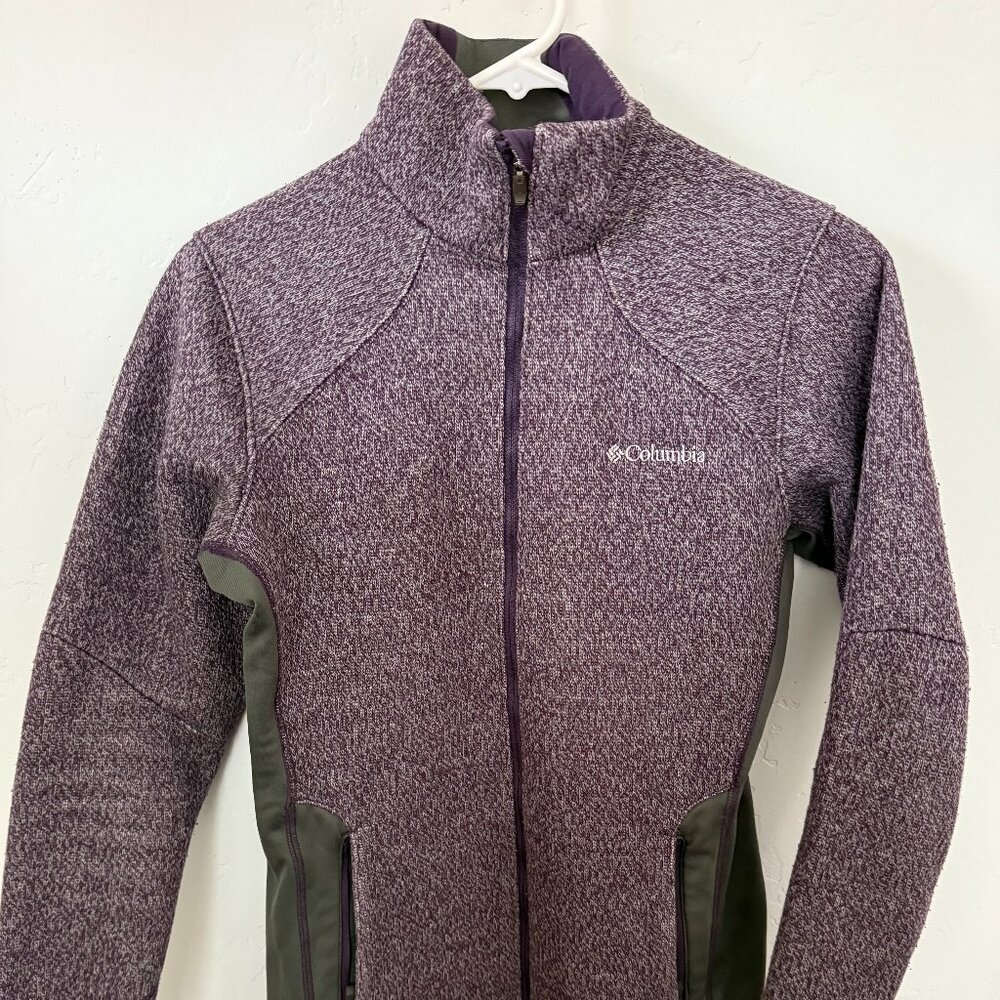 Columbia Women's Herringbone Mock Neck Long Sleeve Jacket Size Small